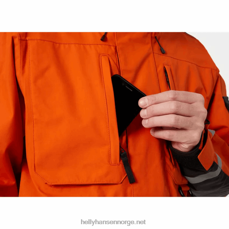 arctic transition parka for menn Helly-Hansen F6TJ0289 patrulje oran