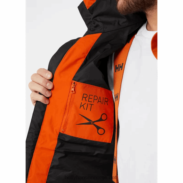arctic transition parka for menn Helly-Hansen F6TJ0289 patrulje oran