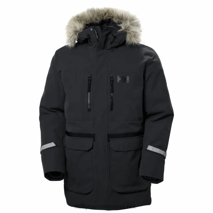 herre varanger dunparkas Helly-Hansen F6TJ0385 svart