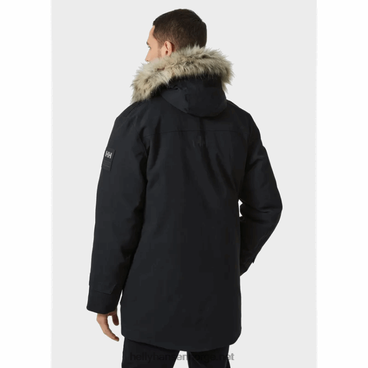 herre varanger dunparkas Helly-Hansen F6TJ0385 svart