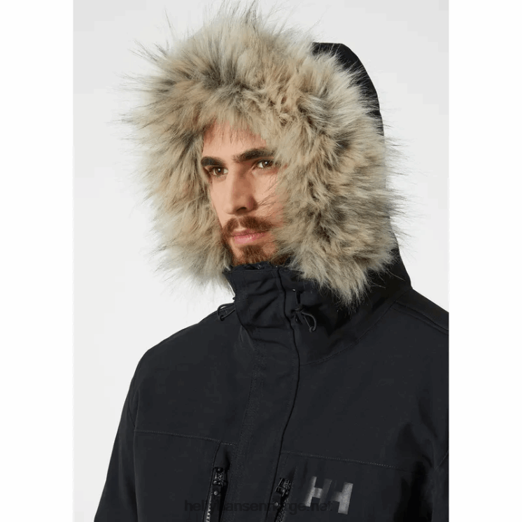 herre varanger dunparkas Helly-Hansen F6TJ0385 svart
