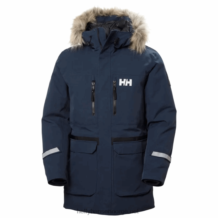 herre varanger dunparkas Helly-Hansen F6TJ0386 marinen