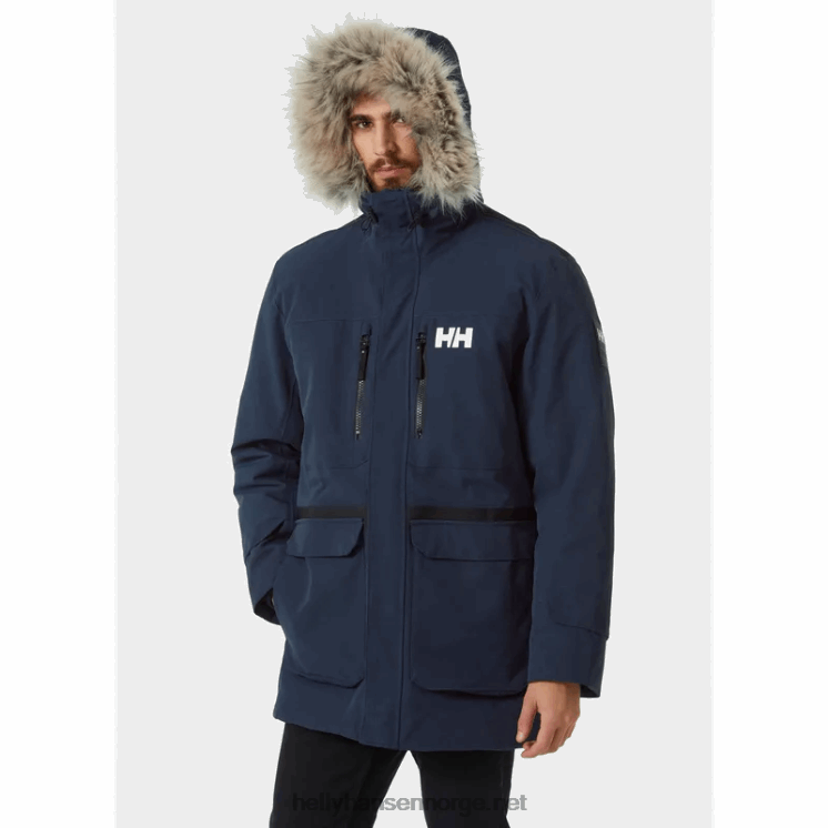 herre varanger dunparkas Helly-Hansen F6TJ0386 marinen
