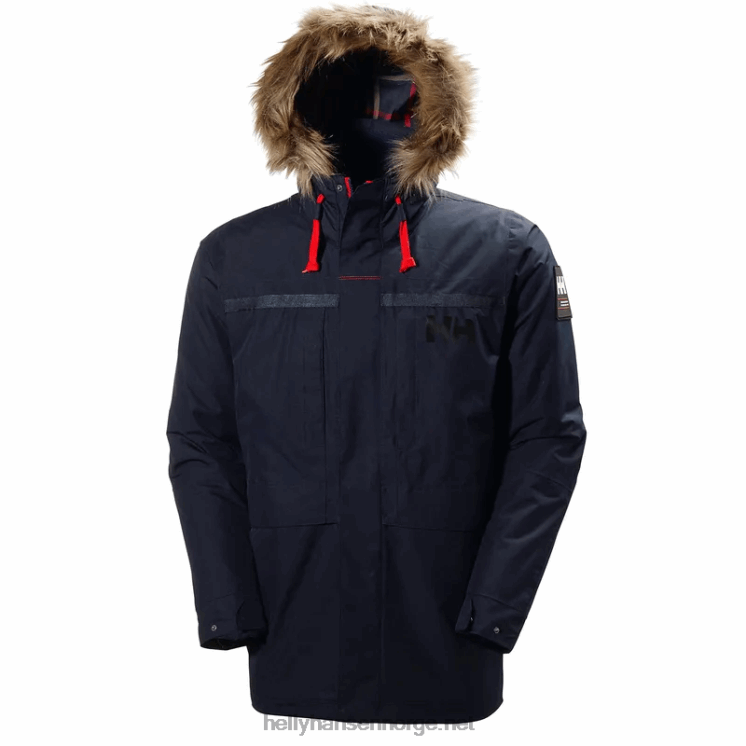 kyst 2 vanntett parkas for menn Helly-Hansen F6TJ0341 marinen