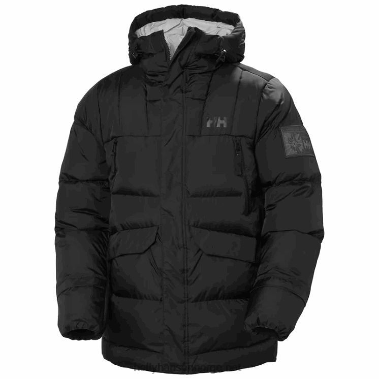 menns arctic patrol down parka Helly-Hansen F6TJ0378 svart
