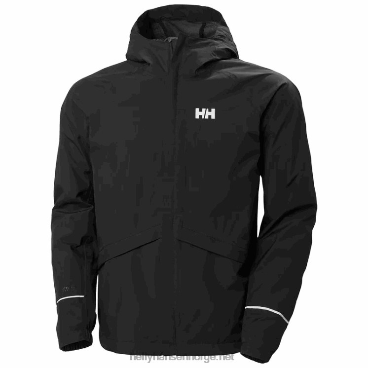 rask regnjakke for menn Helly-Hansen F6TJ0253 svart