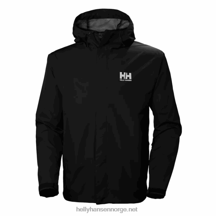 seven j regnjakke for menn Helly-Hansen F6TJ0171 svart