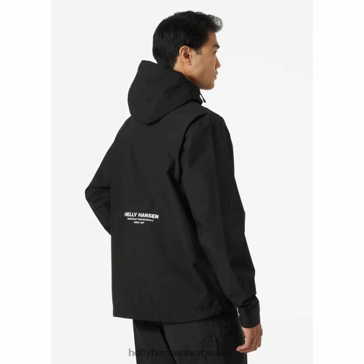 trekkregnjakke for menn Helly-Hansen F6TJ0243 svart