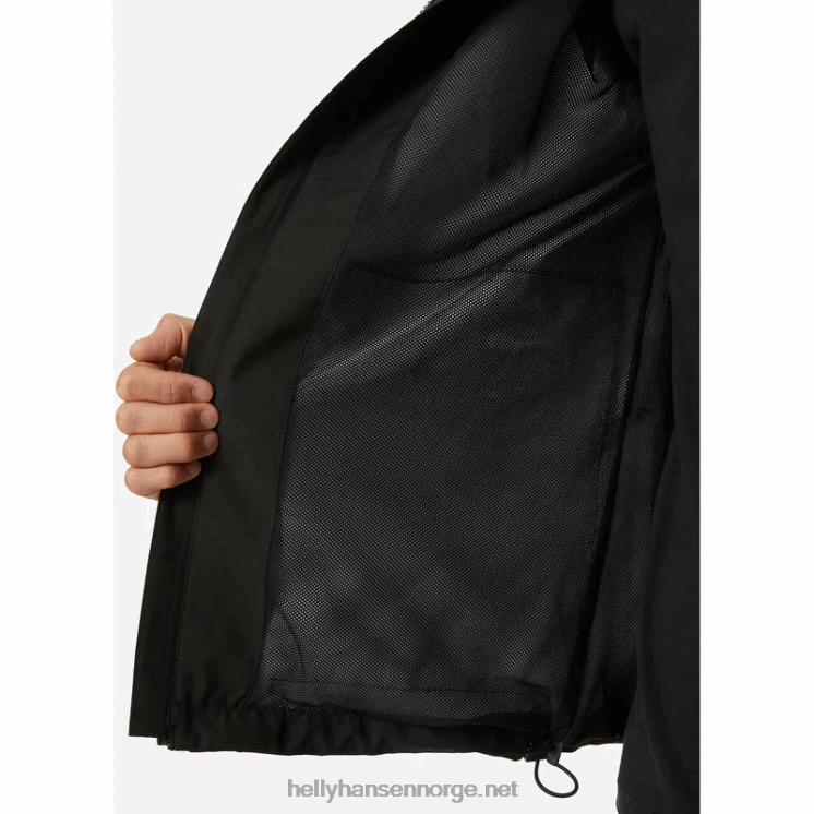 trekkregnjakke for menn Helly-Hansen F6TJ0243 svart