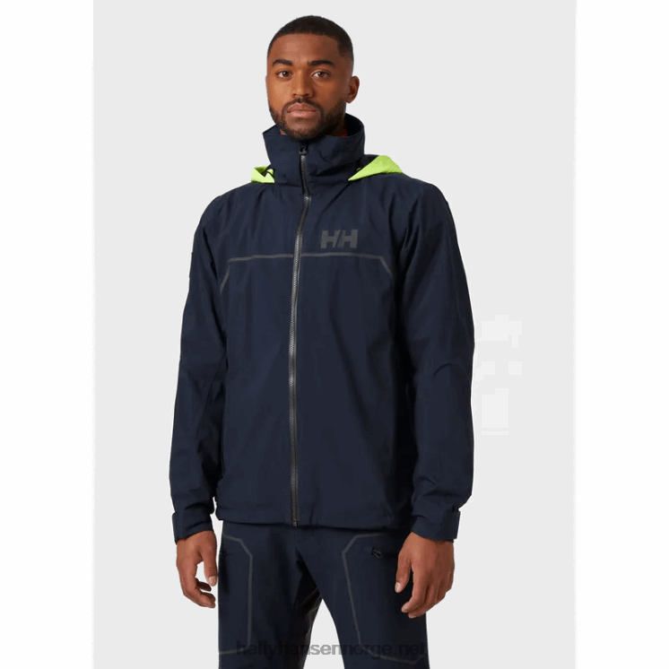 herre hp folie match seiljakke Helly-Hansen F6TJ0132 marinen