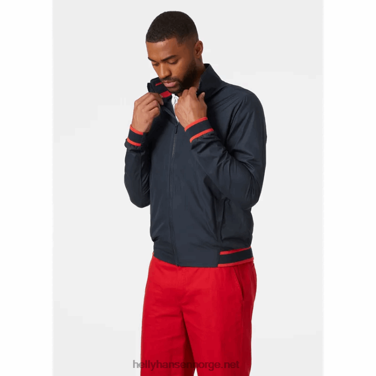 herre salt windbreaker seiljakke Helly-Hansen F6TJ0116 marinen