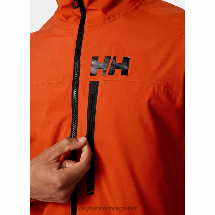 hp racing seiljakke for menn Helly-Hansen F6TJ0125 patrulje oran