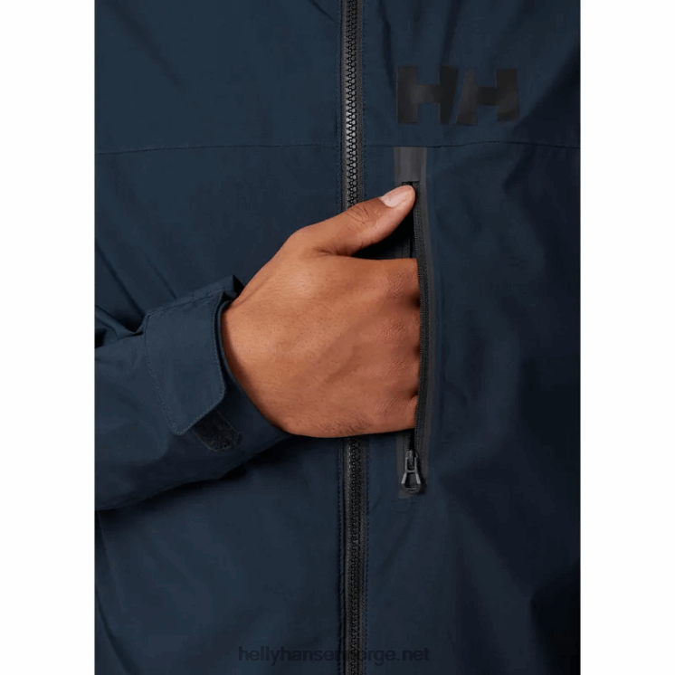 hp racing seiljakke for menn Helly-Hansen F6TJ0127 marinen