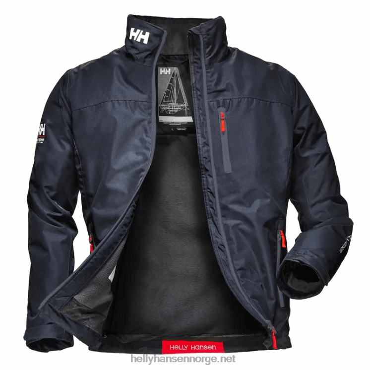 mellomlags seilerjakke for menn Helly-Hansen F6TJ07 svart