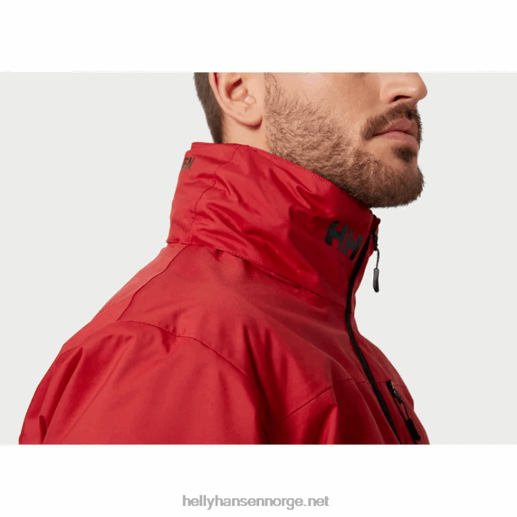 mellomlagsjakke med hette for menn Helly-Hansen F6TJ021 rød