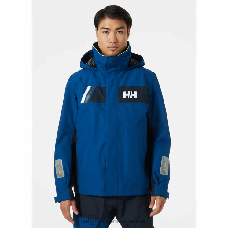 newport kystseilerjakke for menn Helly-Hansen F6TJ055 dyp fjord