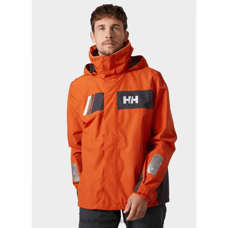 newport kystseilerjakke for menn Helly-Hansen F6TJ056 patrulje oran