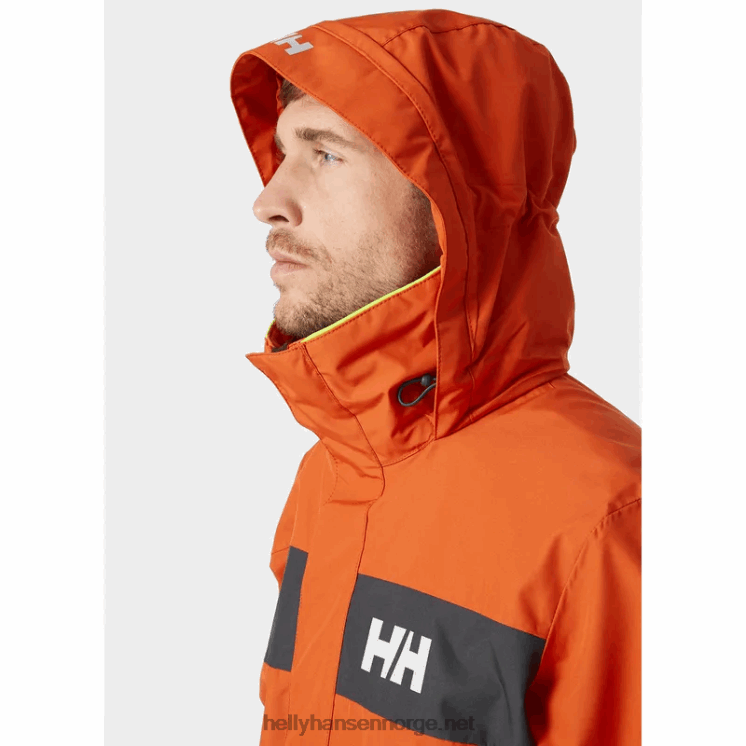 newport kystseilerjakke for menn Helly-Hansen F6TJ056 patrulje oran