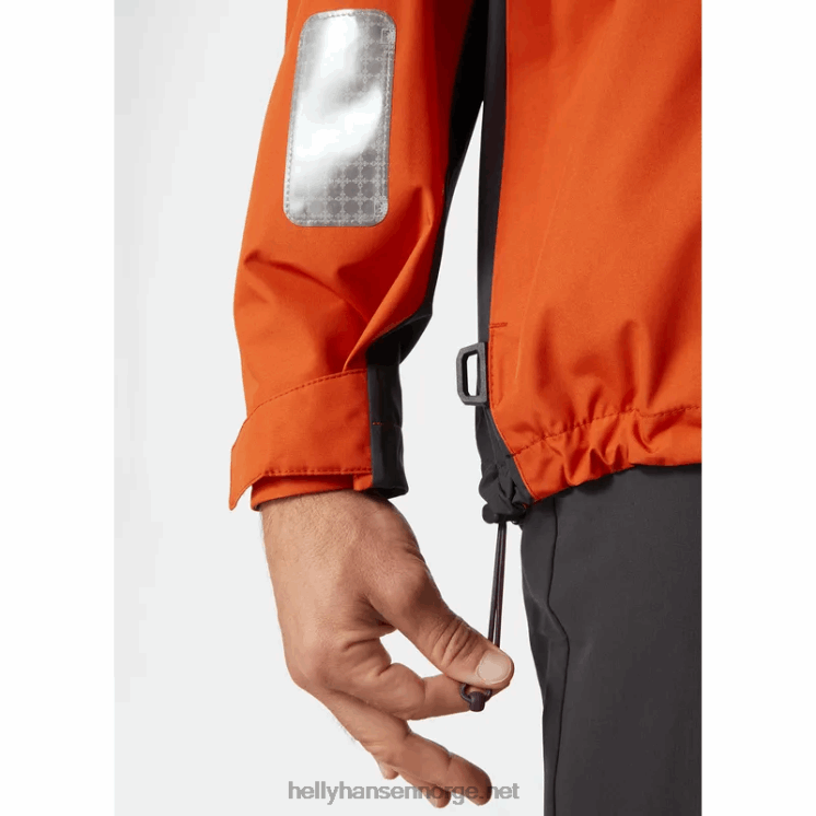 newport kystseilerjakke for menn Helly-Hansen F6TJ056 patrulje oran
