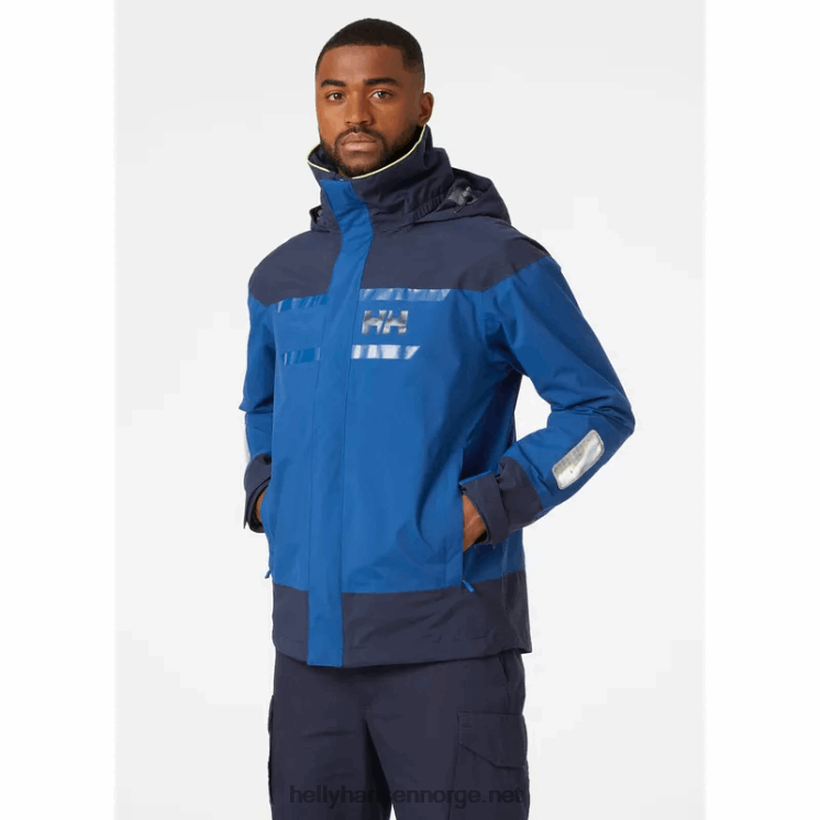 salt kystseilerjakke for menn Helly-Hansen F6TJ0133 dyp fjord