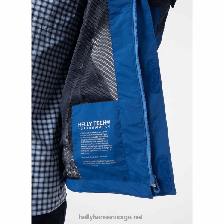 salt kystseilerjakke for menn Helly-Hansen F6TJ0133 dyp fjord