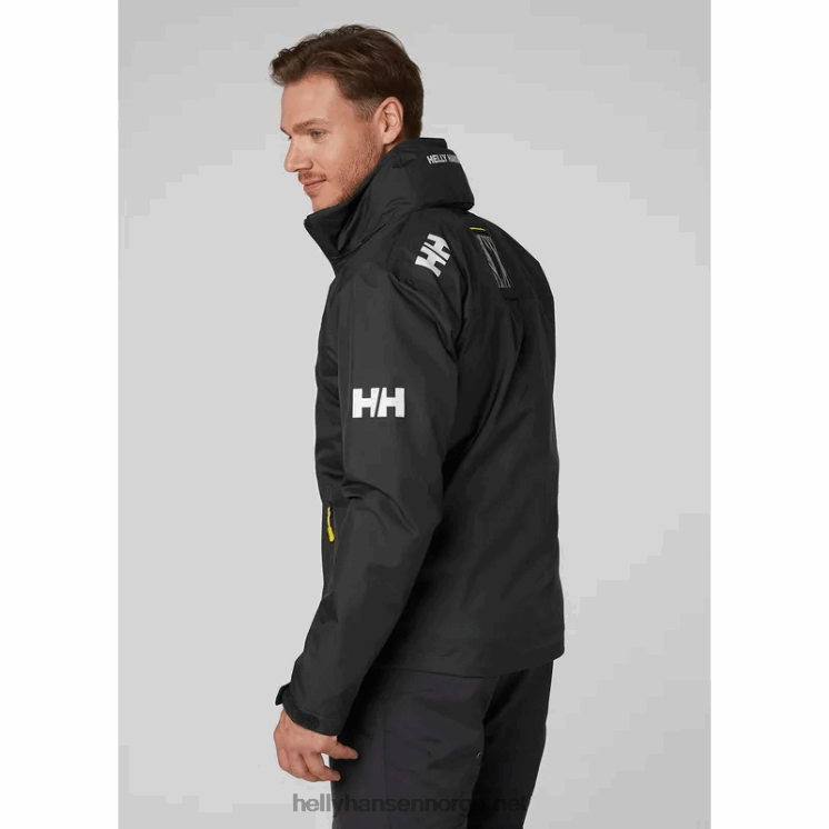seilerjakke med hette for menn Helly-Hansen F6TJ015 svart