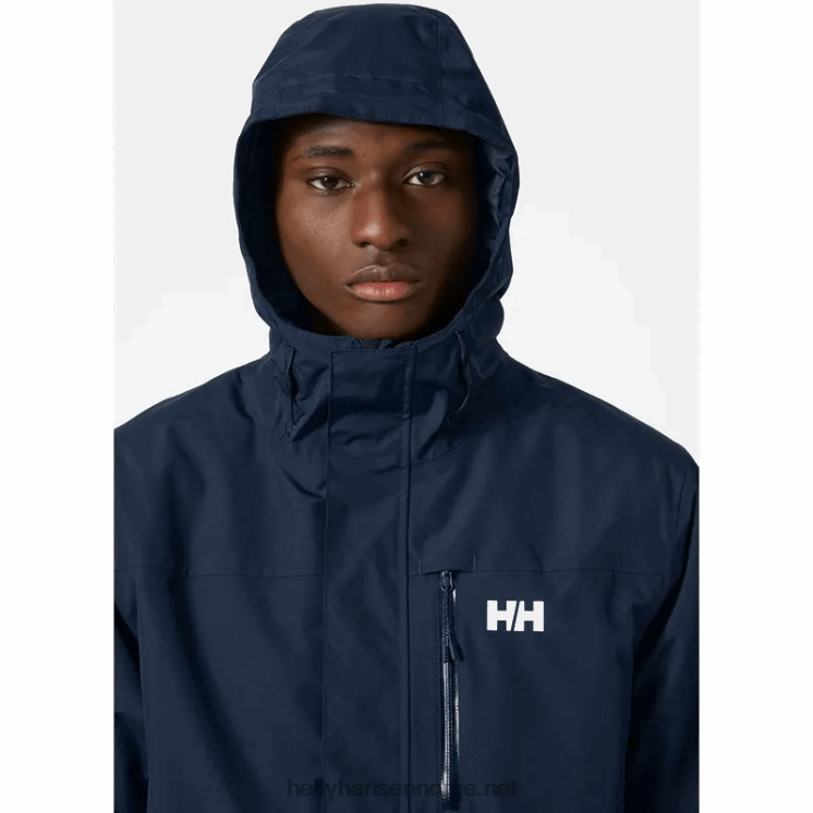 herre juell 3-i-1 skall- og isolasjonsjakke Helly-Hansen F6TJ0280 marinen