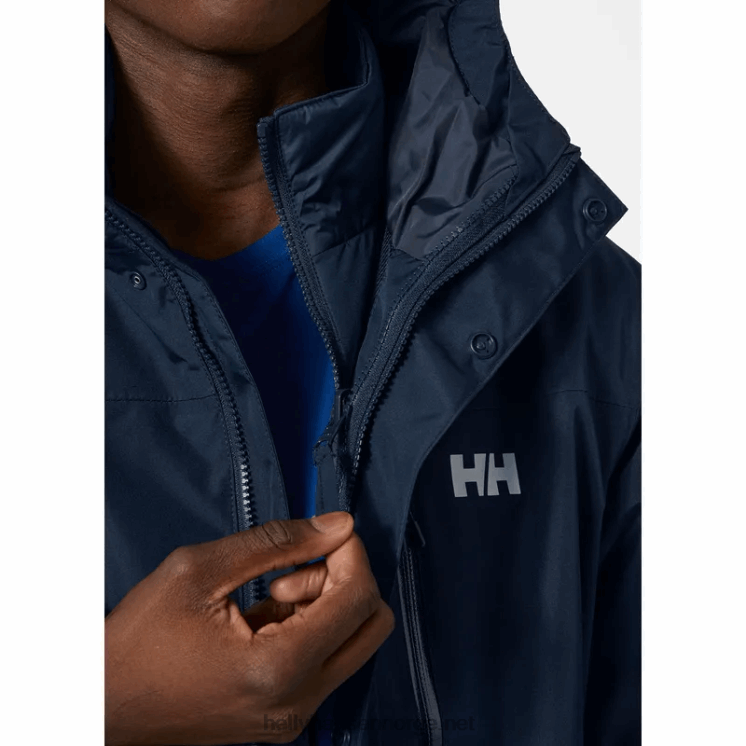 herre juell 3-i-1 skall- og isolasjonsjakke Helly-Hansen F6TJ0280 marinen