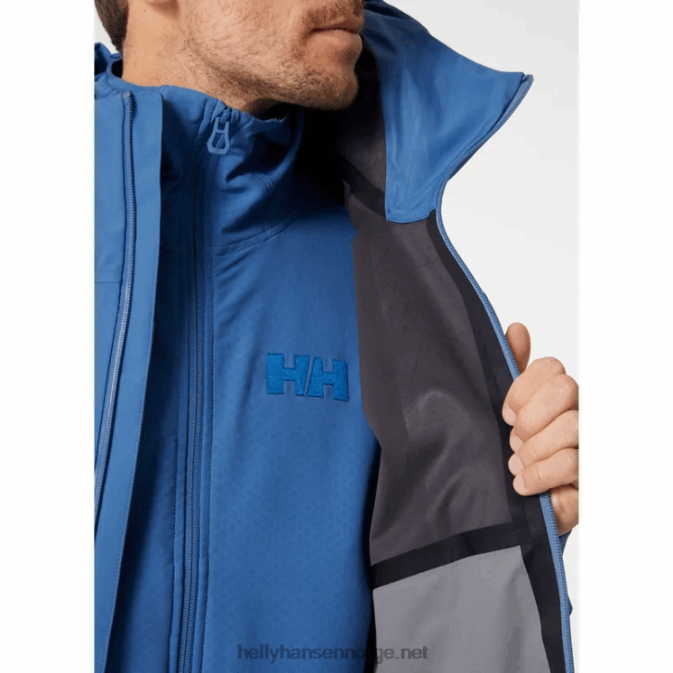 herre verglas 3-lags skalljakke Helly-Hansen F6TJ0210 asuritt