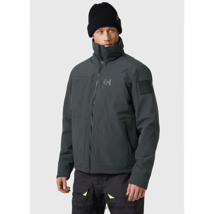 herrejakke i arktisk hav med skall Helly-Hansen F6TJ039 ibenholt