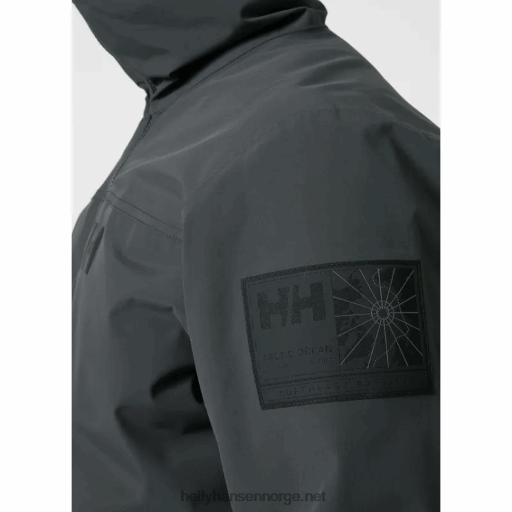 herrejakke i arktisk hav med skall Helly-Hansen F6TJ039 ibenholt