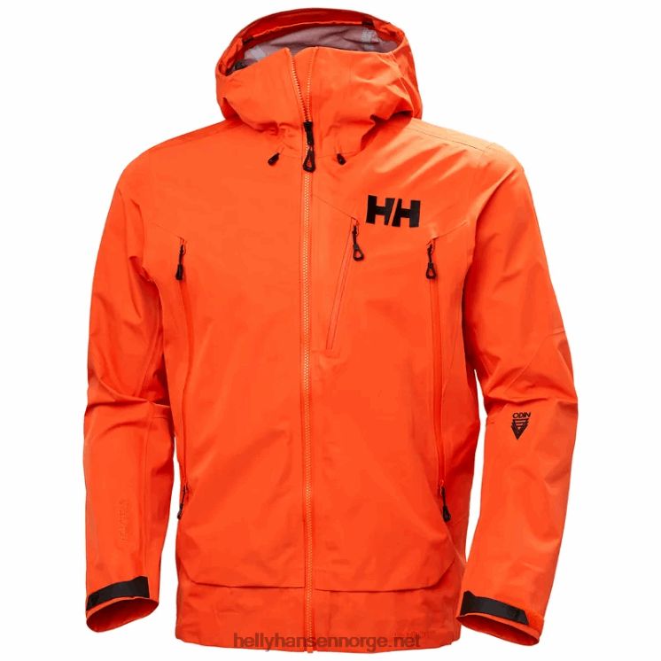 odin 9 worlds infinity skalljakke for menn Helly-Hansen F6TJ0141 lys oran