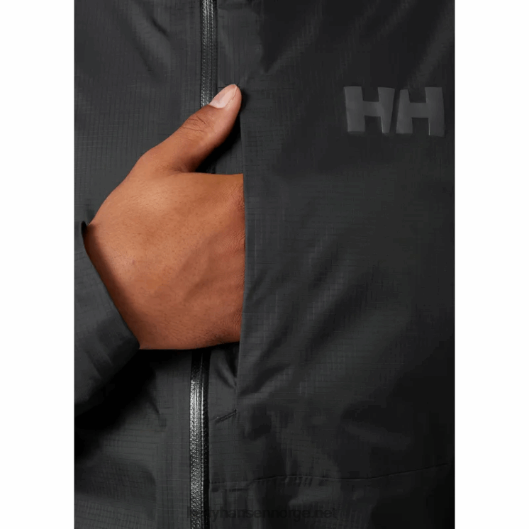 verglas mikroskalljakke for menn Helly-Hansen F6TJ0185 svart