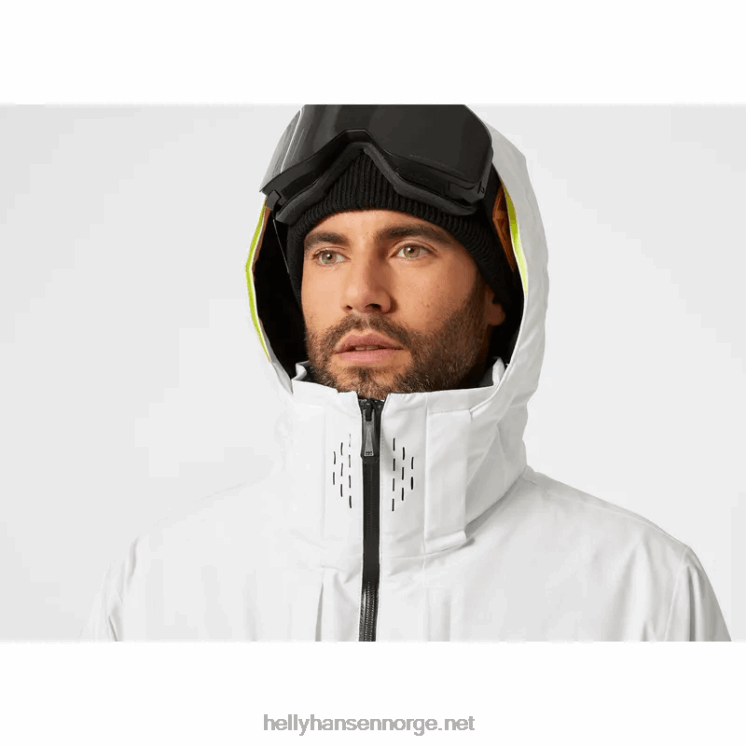 alpha infinity isolert skijakke for menn Helly-Hansen F6TJ0423 blå tåke