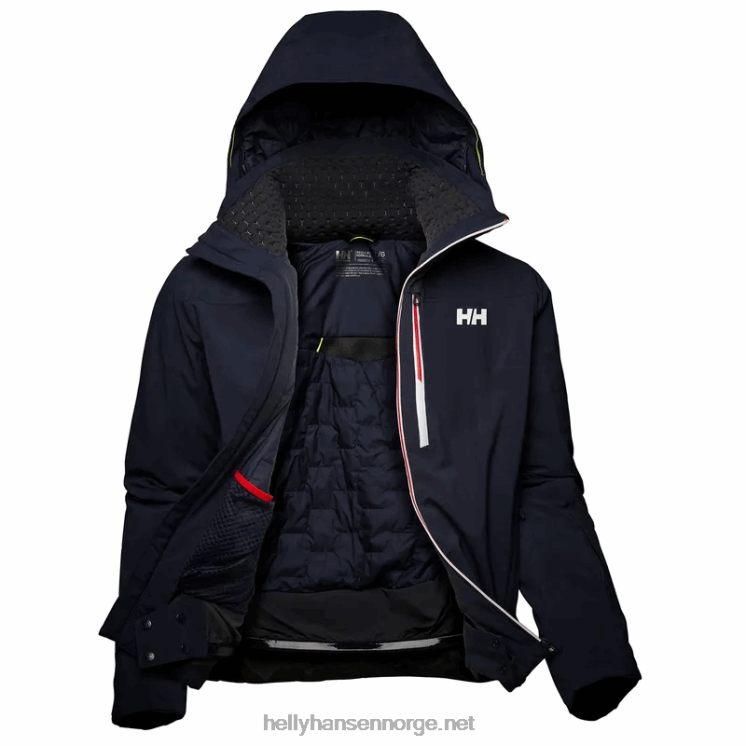 alpha lifaloft isolert skijakke for menn Helly-Hansen F6TJ0407 marinen