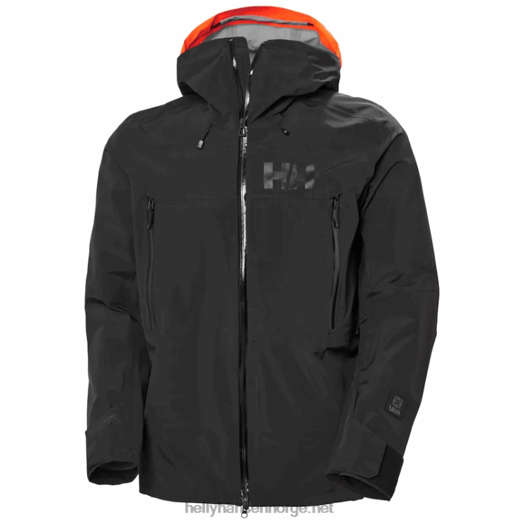 herre sogn shell 2.0 ski shell jakke Helly-Hansen F6TJ0175 svart