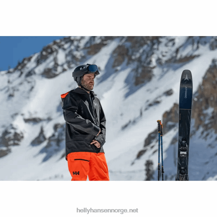 herre sogn shell 2.0 ski shell jakke Helly-Hansen F6TJ0175 svart