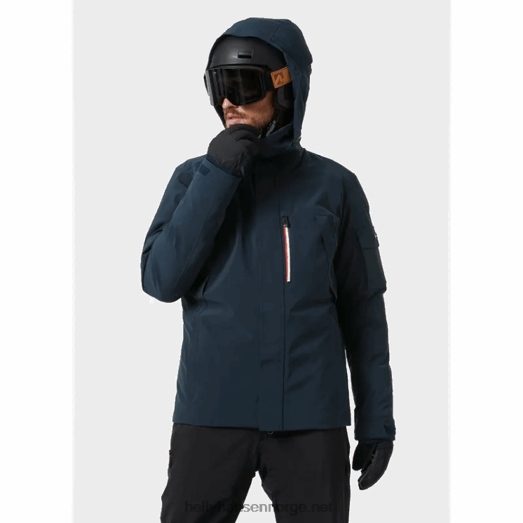 herre val d'isere puffy skijakke Helly-Hansen F6TJ0453 mørkeste spr