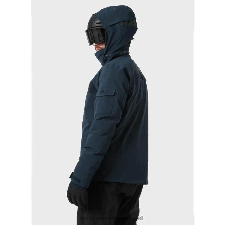 herre val d'isere puffy skijakke Helly-Hansen F6TJ0453 mørkeste spr