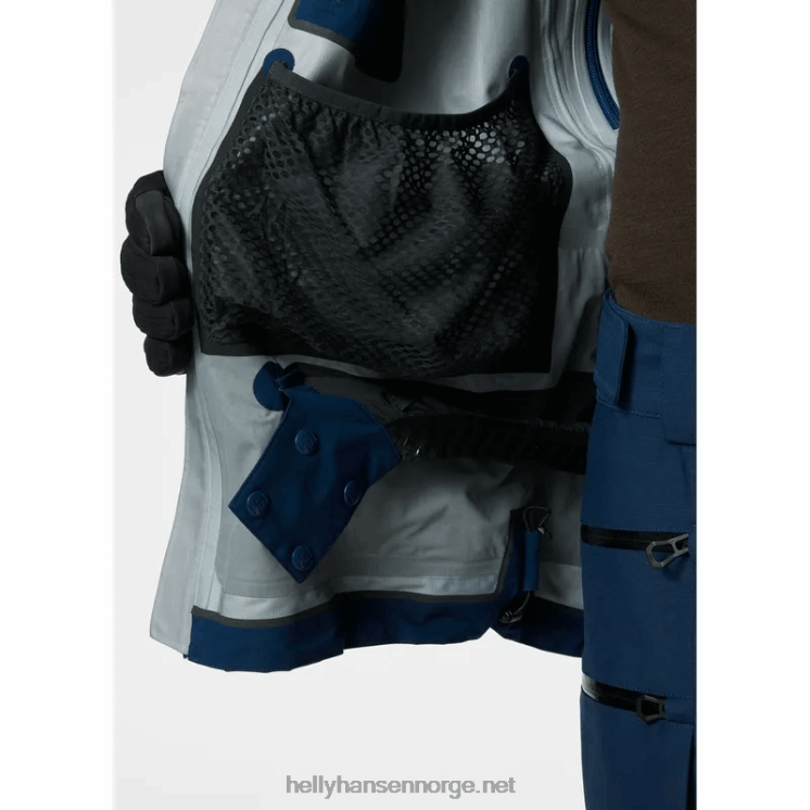 menns ridge infinity shell skijakke Helly-Hansen F6TJ0199 hav