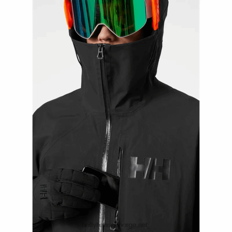 menns ridge infinity shell skijakke Helly-Hansen F6TJ0201 svart