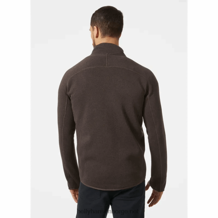 fleecejakke for menn med elevasjonsskjold Helly-Hansen F6TJ0489 svart