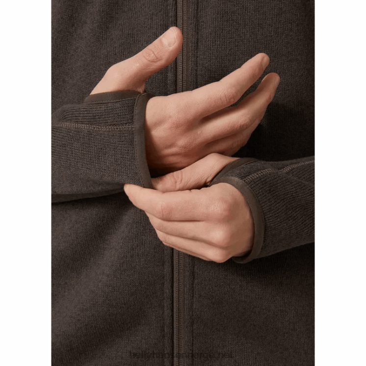 fleecejakke for menn med elevasjonsskjold Helly-Hansen F6TJ0489 svart