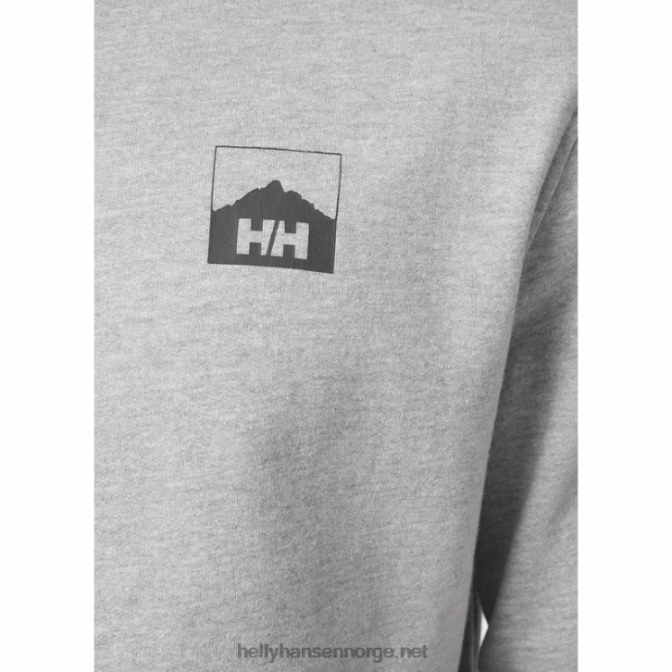 herre nord grafisk crew genser Helly-Hansen F6TJ0779 dyp fjord