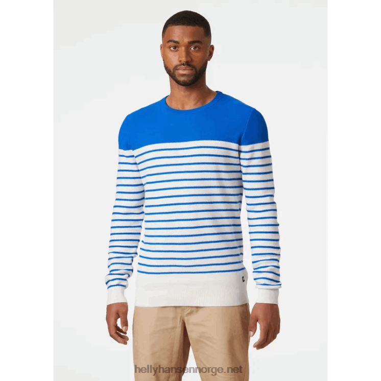 menns carv strikket genser Helly-Hansen F6TJ0816 marinen