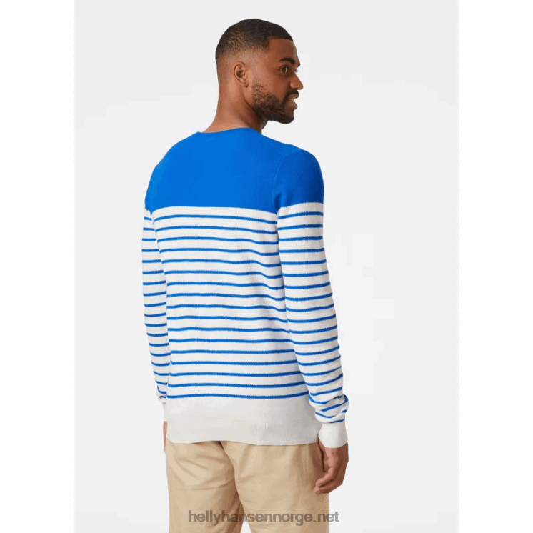menns carv strikket genser Helly-Hansen F6TJ0816 marinen