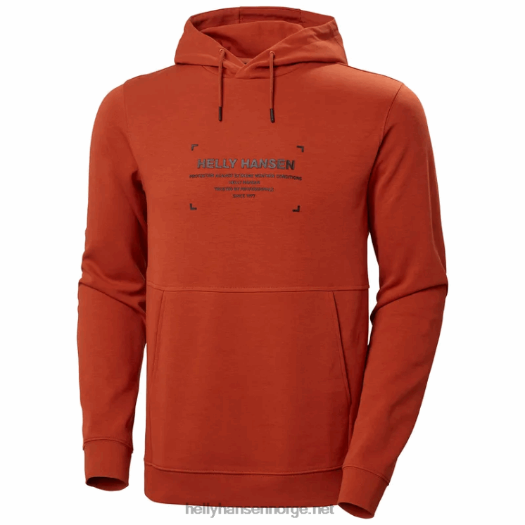 sweat-hettegenser for menn Helly-Hansen F6TJ0789 valmueappelsin