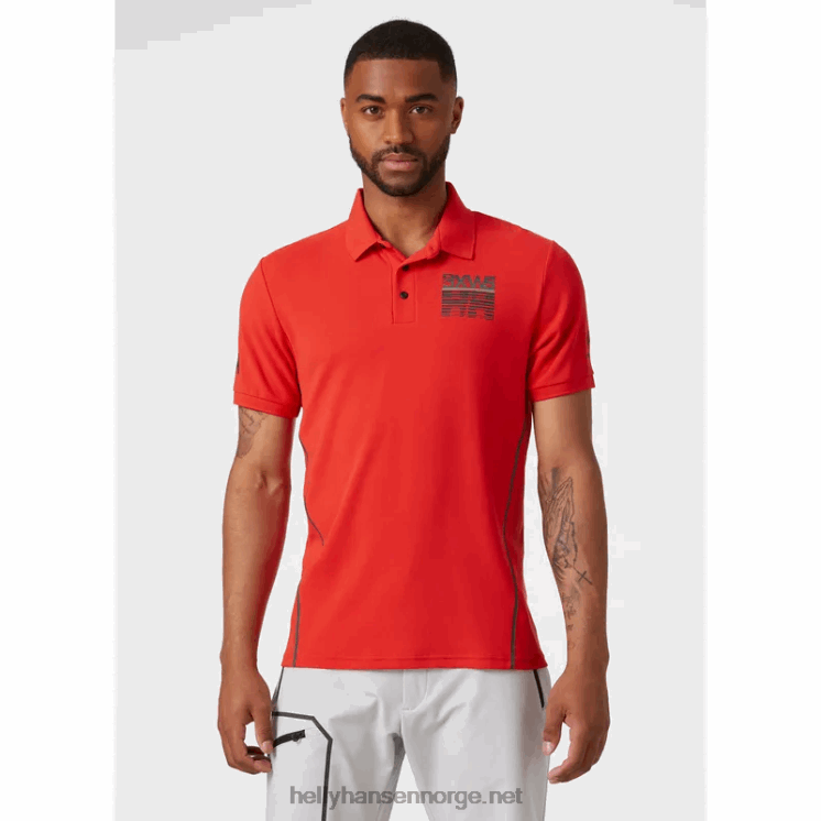 herre hk racing hurtigtørkende polo Helly-Hansen F6TJ0968 hvit
