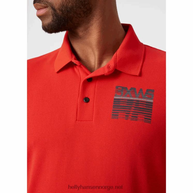 herre hk racing hurtigtørkende polo Helly-Hansen F6TJ0968 hvit