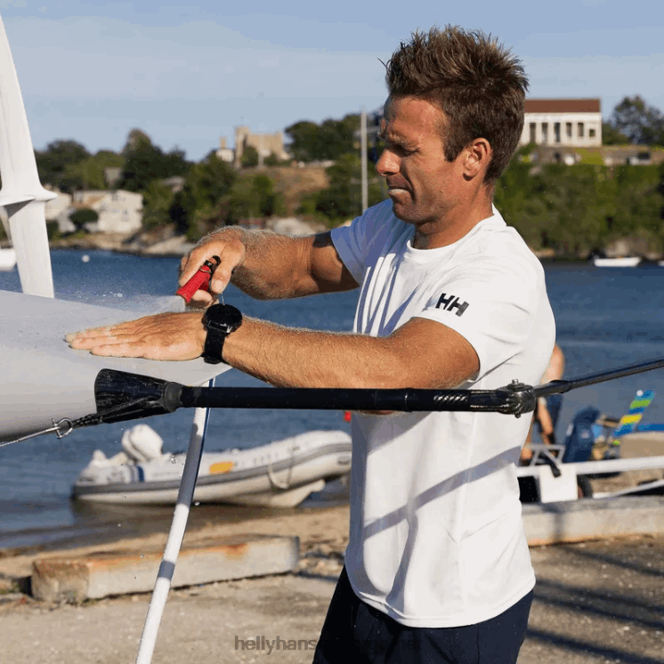 menn hk race polo Helly-Hansen F6TJ01003 grå tåke